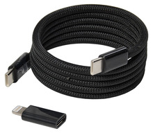 Laddkabel Typ-C Svart 1 m Elworks